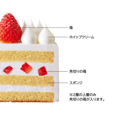 ローソン　苺のショートケーキ 4号