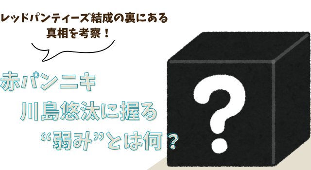 赤パンニキが川島悠汰に握る“弱み”とは何？レッドパンティーズ結成の裏にある真相を考察！