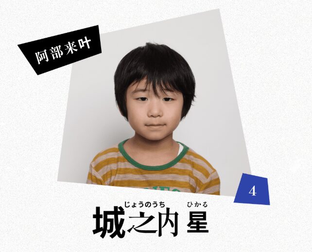 阿部 来叶(あべ らいと):城之内 星 役